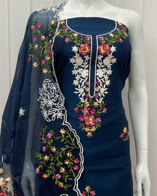 Vraj Textile Cotton Silk Self Design Salwar Suit Material