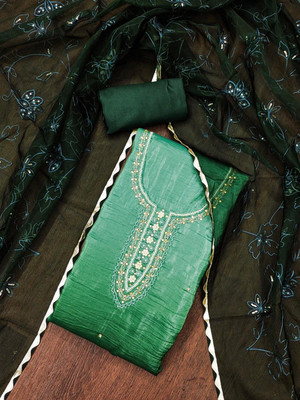 Divastri Chiffon Embellished Salwar Suit Material