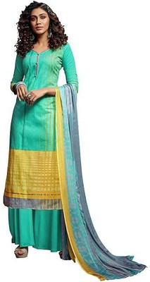 DRAVINAM Trends Wool Printed Salwar Suit Material