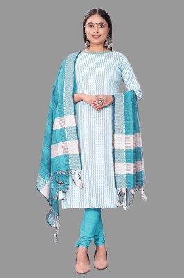 Julee Pure Cotton Striped Salwar Suit Material