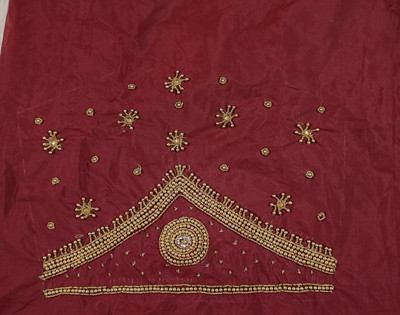 Sri Raghavendra textile Pure Silk Embroidered Blouse Material