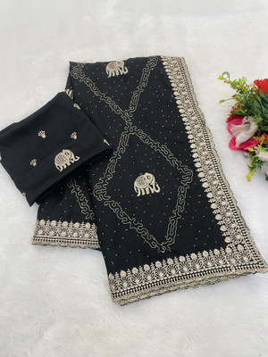 Mikhu Shop Georgette Embroidered Blouse Material