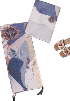 MUFFLY Linen Floral Print Salwar Suit Material