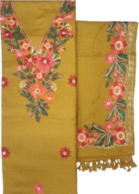 Kashmiri Wool Embroidered Salwar Suit Material