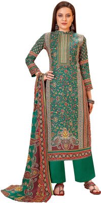 DRAVINAM Trends Wool Printed Salwar Suit Material