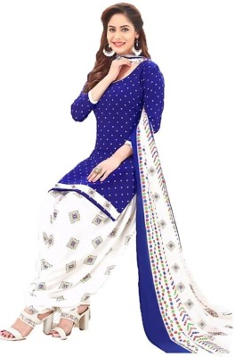 YASHIKA Crepe Solid, Floral Print, Printed, Geometric Print Salwar Suit Material