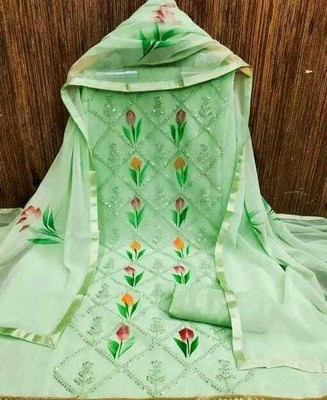 skyfiesta Georgette Printed Salwar Suit Material
