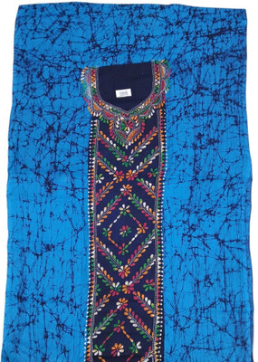 PRIDE SALES Cotton Blend Embroidered Kurta Fabric