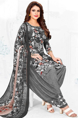 Krishani Creation Crepe Floral Print Salwar Suit Material