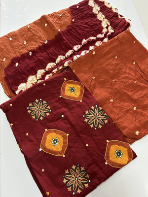 Drashti Creation Cotton Blend Embellished Salwar Suit Material