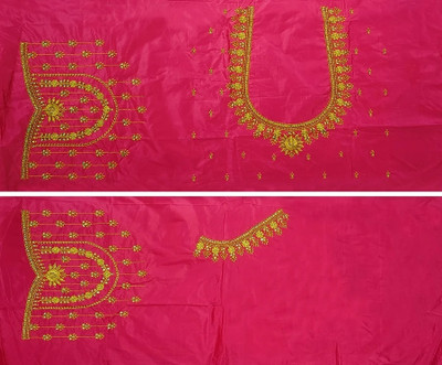 OMINI FASHION Art Silk Embroidered Blouse Material