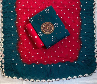 Drashti Creation Cotton Blend Embroidered Salwar Suit Material