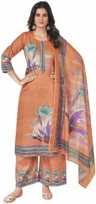 Soul Essence Wool Printed Salwar Suit Material