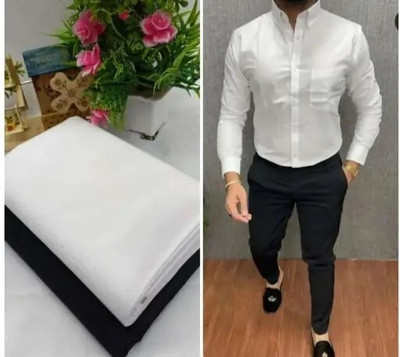 Venjberry Cotton Blend Solid Shirt & Trouser Fabric