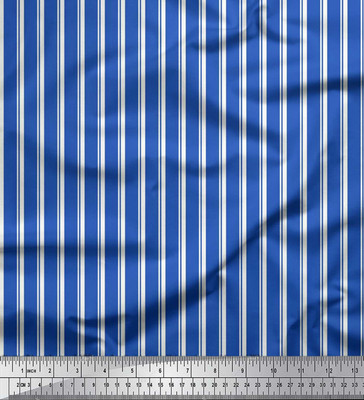 Soimoi Pure Cotton Striped Multi-purpose Fabric