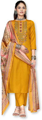 ShEmpire Wool Printed Salwar Suit Material
