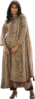 The Jazzbaat Wool Embroidered Salwar Suit Material