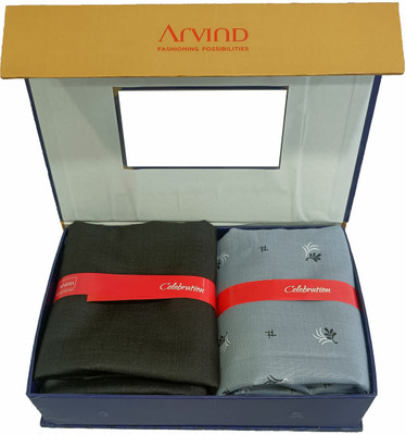 Arvind Cotton Blend Printed Shirt & Trouser Fabric
