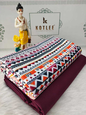RD CREATION Polycotton Printed Shirt & Trouser Fabric