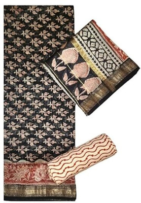 Eddika Pure Silk Colorblock Salwar Suit Material