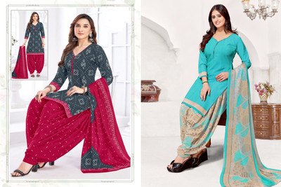 laxmi creation Crepe Printed Salwar Suit Material