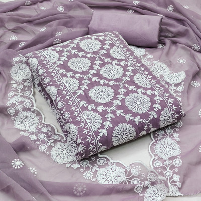 BRJ NX Georgette Embroidered Salwar Suit Material