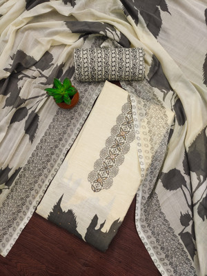 manvaa Cotton Blend Printed Salwar Suit Material