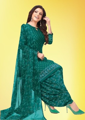 AYKA CLOTHINGS Crepe Printed Salwar Suit Material