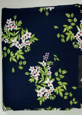 JUGNOO Crepe Floral Print Kurta & Patiyala Material