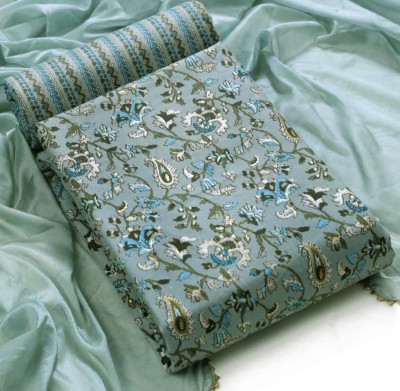 MAHAKAL TEXTILE Cotton Blend Printed Salwar Suit Material