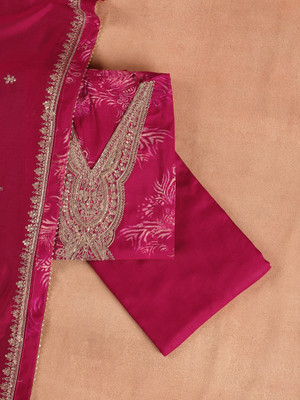 LIBAS Silk Blend Printed Salwar Suit Material