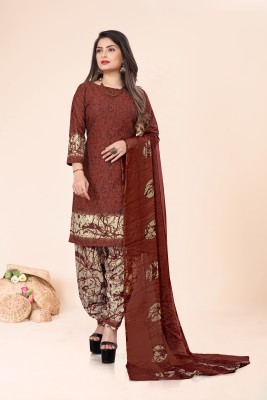 Kashvi Crepe Printed Kurta & Patiyala Material