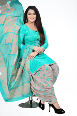 Aumki Crepe Printed Salwar Suit Material
