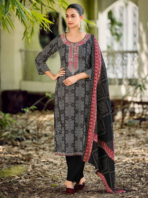 Stylee Lifestyle Wool Printed Salwar Suit Material
