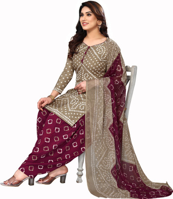 Krishani Creation Crepe Floral Print Salwar Suit Material
