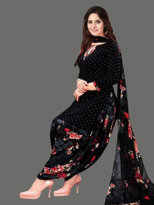 ANIRAV Crepe Printed Salwar Suit Material