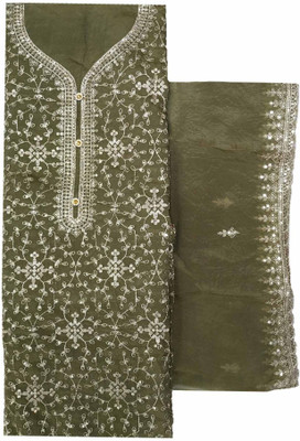 Soul Essence Pure Silk Embroidered Salwar Suit Material
