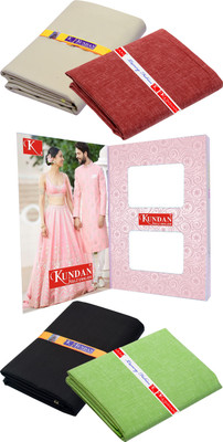 KUNDAN SULZ GWALIOR Polycotton Solid Shirt & Trouser Fabric