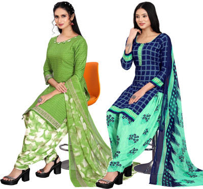 KISSAH Crepe Printed Salwar Suit Material