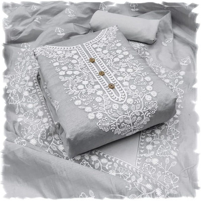 StyleDeal Cotton Blend Embroidered Salwar Suit Material