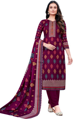 DRAVINAM Trends Wool Printed Salwar Suit Material