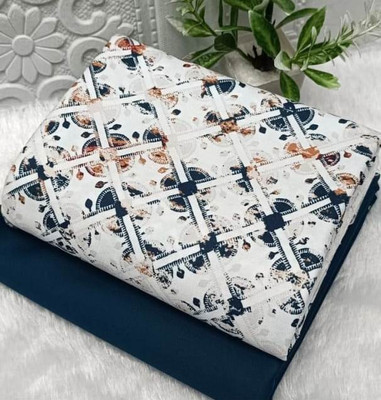 DHARMESH ENTERPRISE Cotton Blend Printed Shirt Fabric