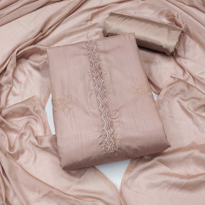Divastri Silk Blend Solid Salwar Suit Material