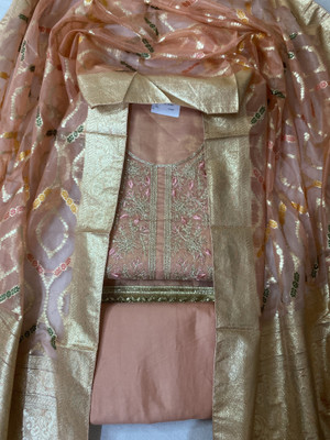 tejal creations Jacquard Self Design Salwar Suit Material