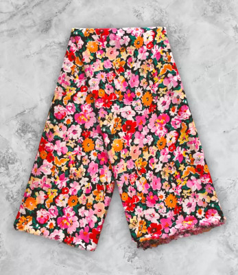 Jugnoo Mart Crepe Floral Print Kurta Fabric