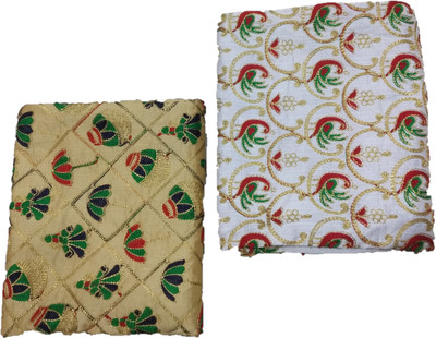 Shantuba textiles Silk Blend Embroidered Blouse Material