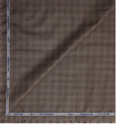 Raymond Pure Cotton Checkered Shirt Fabric