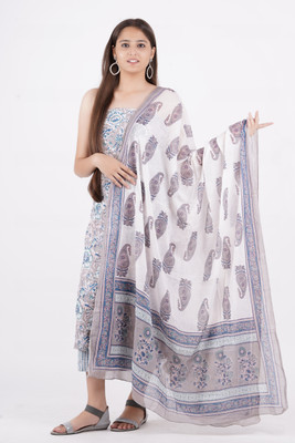 KWATCHI Pure Cotton Floral Print Salwar Suit Material