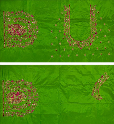 VLIPCARTZ Pure Silk Embroidered Blouse Material