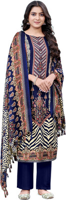 HouseOfCommon Wool Printed Salwar Suit Material